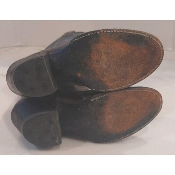 Rare Sanders Gray Ostrich Leg Leather Cowboy Western Boots Women's Size 5B - Picture 8 of 11